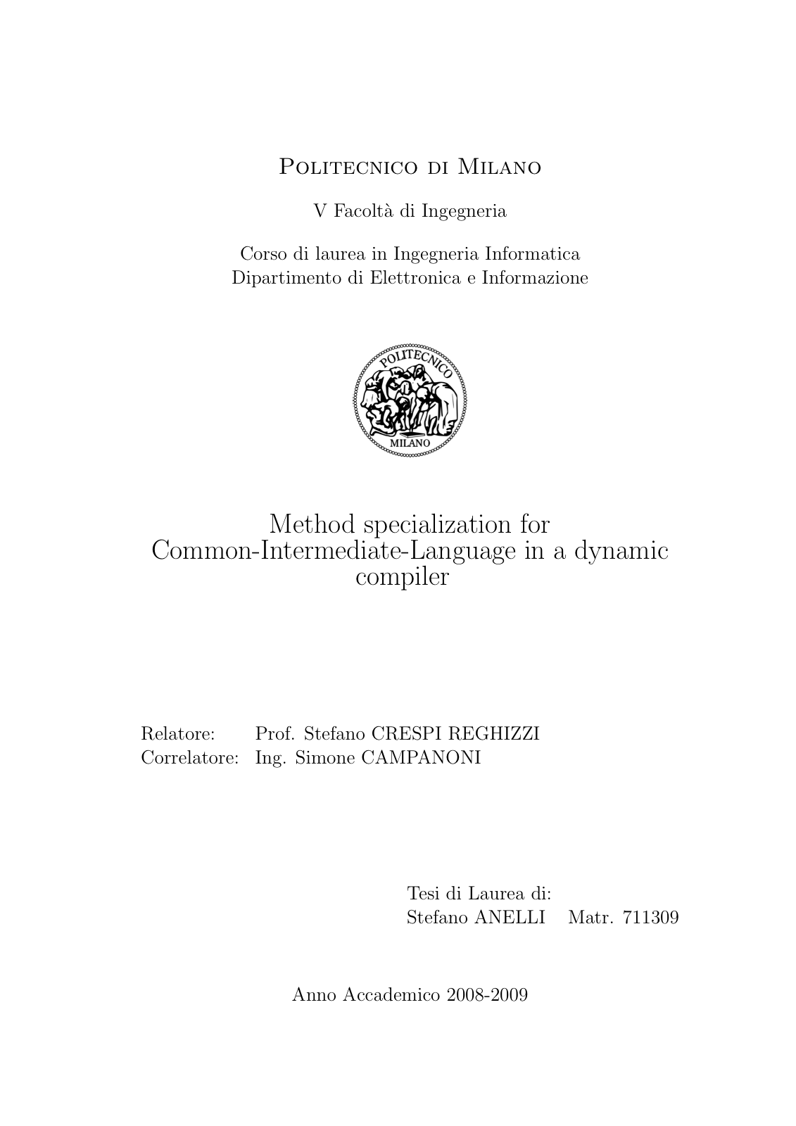 Master's dissertation